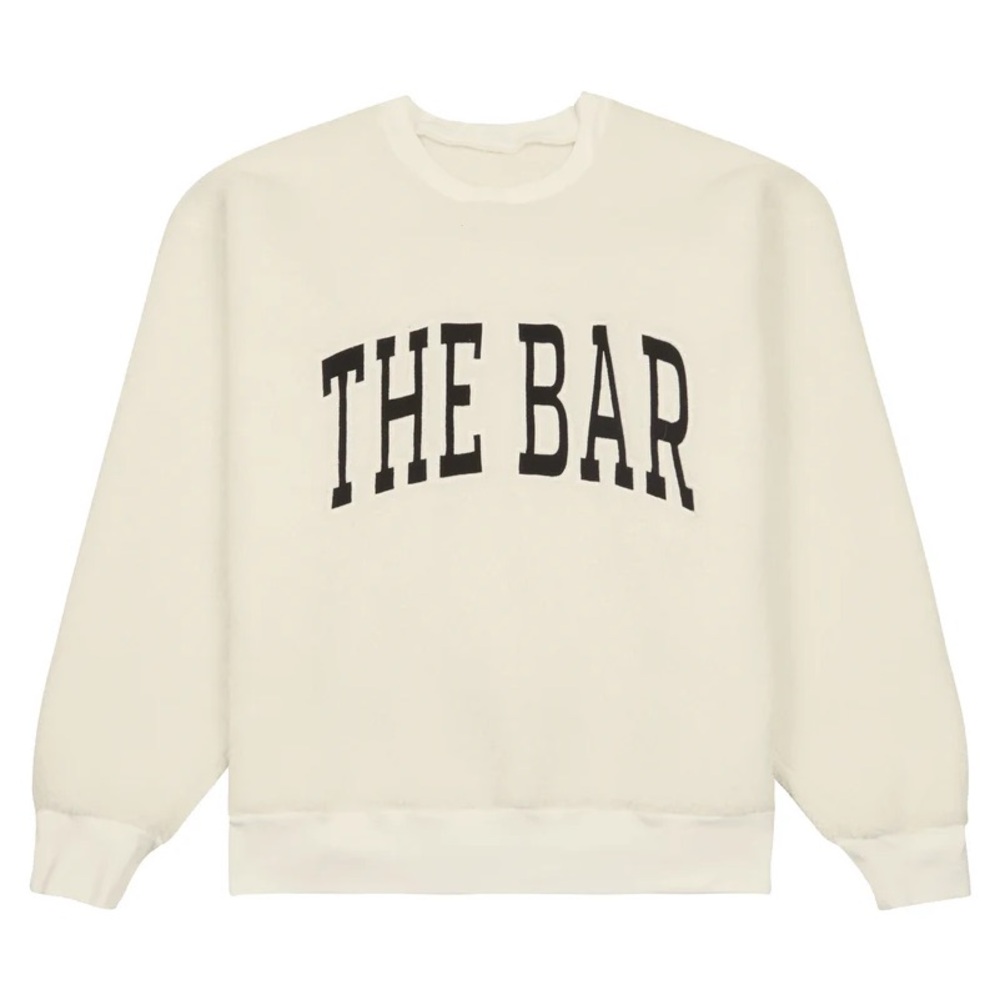 THE BAR' cream Sherpa sweatshirt-SOLD OUT-